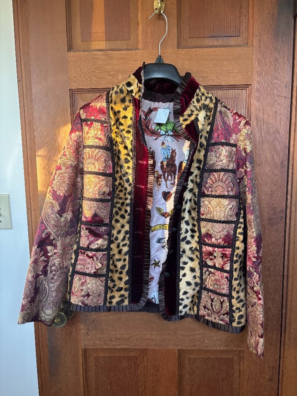 Maximalist Jacquard and Leopard Jacket